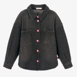 Billieblush Girls Black Denim Shirt
