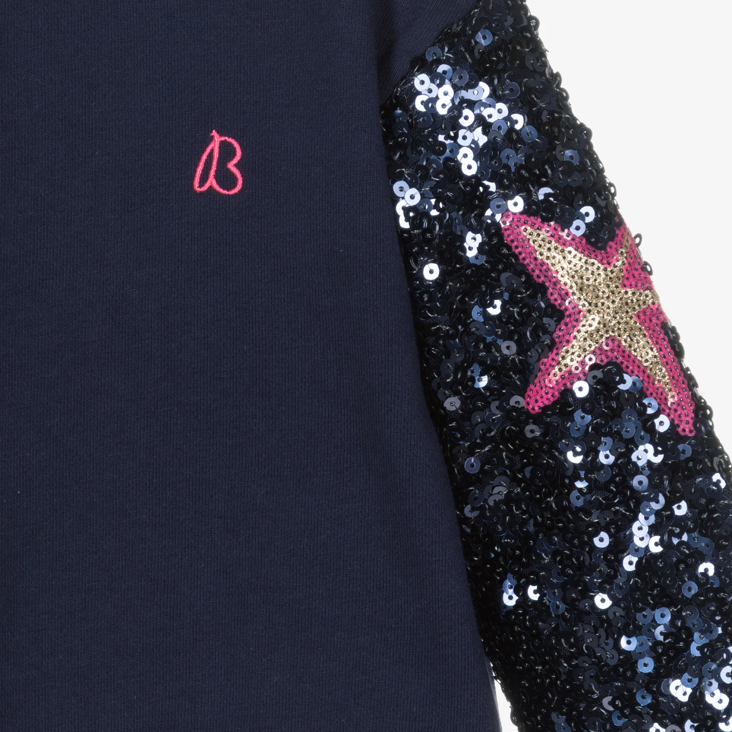 Billieblush Girls Blue Cotton Tracksuit 6 Billieblush Girls Blue Cotton Tracksuit - Image 4