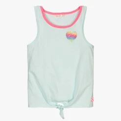 Billieblush Girls Blue Cotton Vest Top