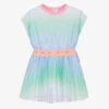 Billieblush Girls Blue Gradient Mesh Dress