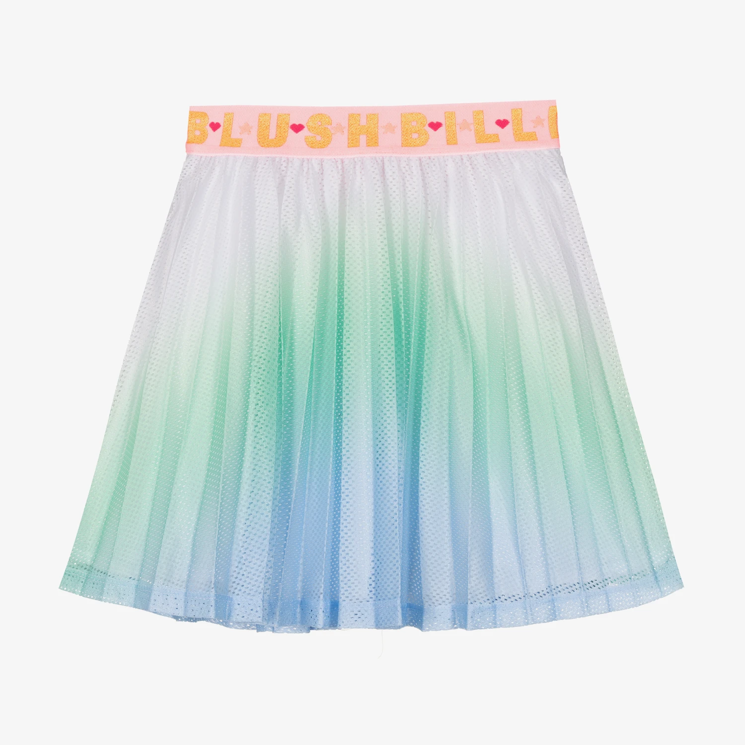 Billieblush Girls Blue Gradient Mesh Skirt 3 Billieblush Girls Blue Gradient Mesh Skirt
