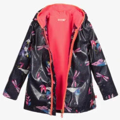 Billieblush Girls Blue Hooded Raincoat -Billieblush billieblush girls blue hooded raincoat 406481 d9359f084d54ebe942513f30476730b3bbf78b95