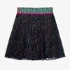 Billieblush Girls Blue Lurex Pleated Skirt