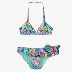 Billieblush Girls Blue Mermaid Bikini