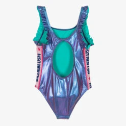 Billieblush Girls Blue Metallic Logo Tape Swimsuit -Billieblush billieblush girls blue metallic logo tape swimsuit 502436 230e3e828f178137c84cff6b8e408729700ee7b6
