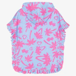 Billieblush Girls Blue & Pink Palm Hooded Towel -Billieblush billieblush girls blue pink palm hooded towel 502438 b7372a08539e122d9c9fc606b23706d32512efb5