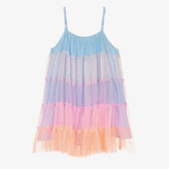 Billieblush Girls Blue & Pink Tulle Dress -Billieblush billieblush girls blue pink tulle dress 502435 112cc48c0ff91358ce4633a5a60615f48d5faa65