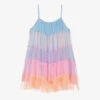 Billieblush Girls Blue & Pink Tulle Dress