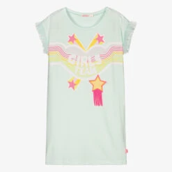 Billieblush Girls Blue Stars Cotton Dress