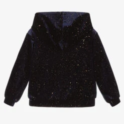 Billieblush Girls Blue Velour Hoodie -Billieblush billieblush girls blue velour hoodie 406516 7050f7147378b087e70c4976e33270b6c68c7efe
