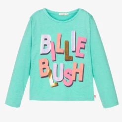 Billieblush Girls Green Cotton Top