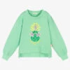 Billieblush Girls Green Sequin Pineapple Sweatshirt