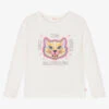 Billieblush Girls Ivory Cat Cotton Top -Billieblush billieblush girls ivory cat cotton top 468306 100795eb4fa2aec2df2e5501a0603d03492004fd