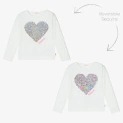 Billieblush Girls Ivory Cotton Top