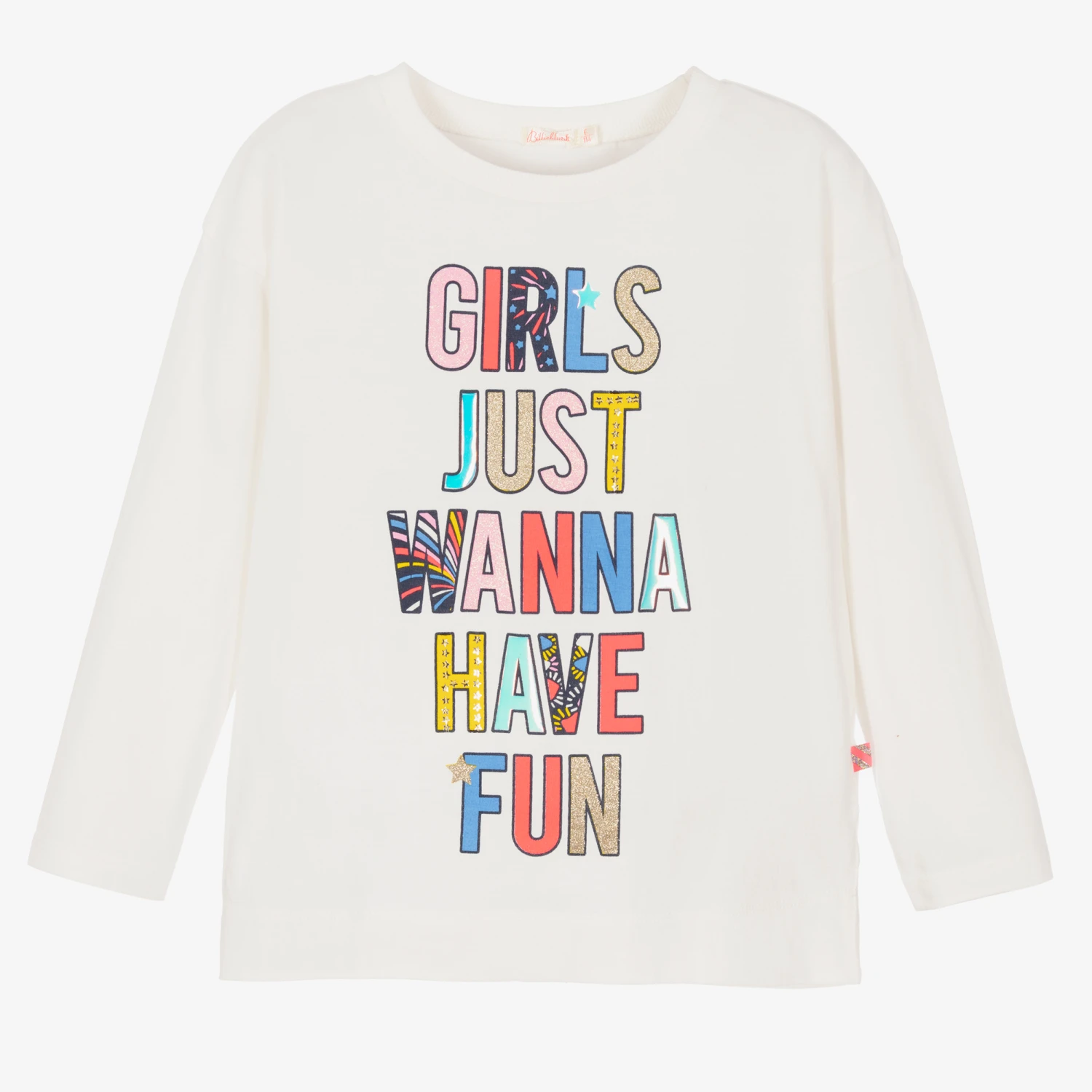 Billieblush Girls Ivory Organic Cotton Top 3 Billieblush Girls Ivory Organic Cotton Top