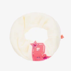 Billieblush Girls Ivory Sequin Logo Snood