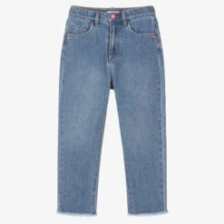 Billieblush Girls Mid-Blue Denim Jeans