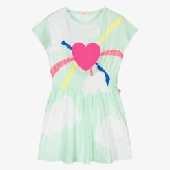Billieblush Girls Mint Green Clouds Dress