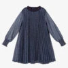 Billieblush Girls Navy Blue Sparkly Dress