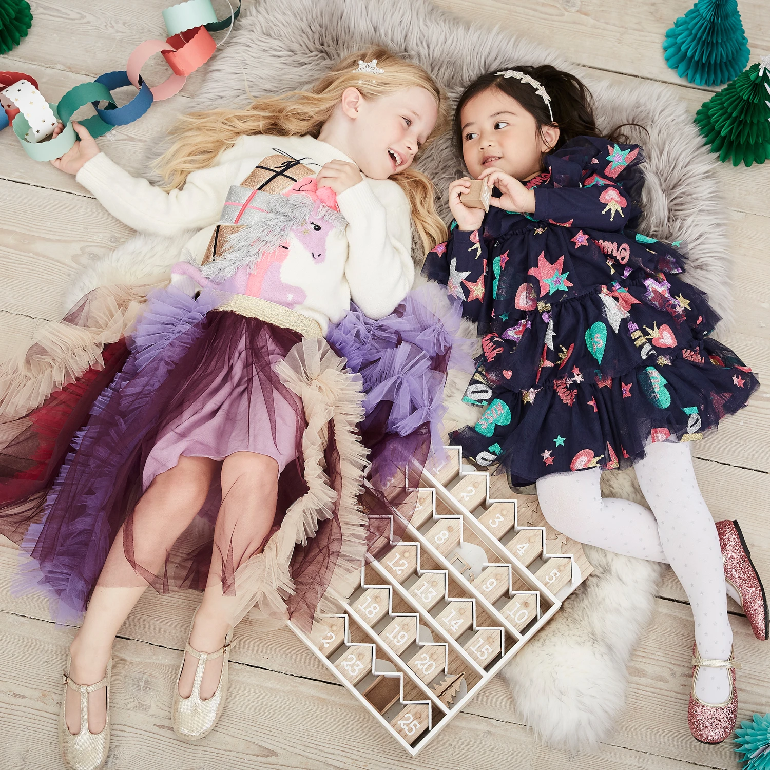 Billieblush Girls Navy Blue Tulle Dress 4 Billieblush Girls Navy Blue Tulle Dress - Image 2