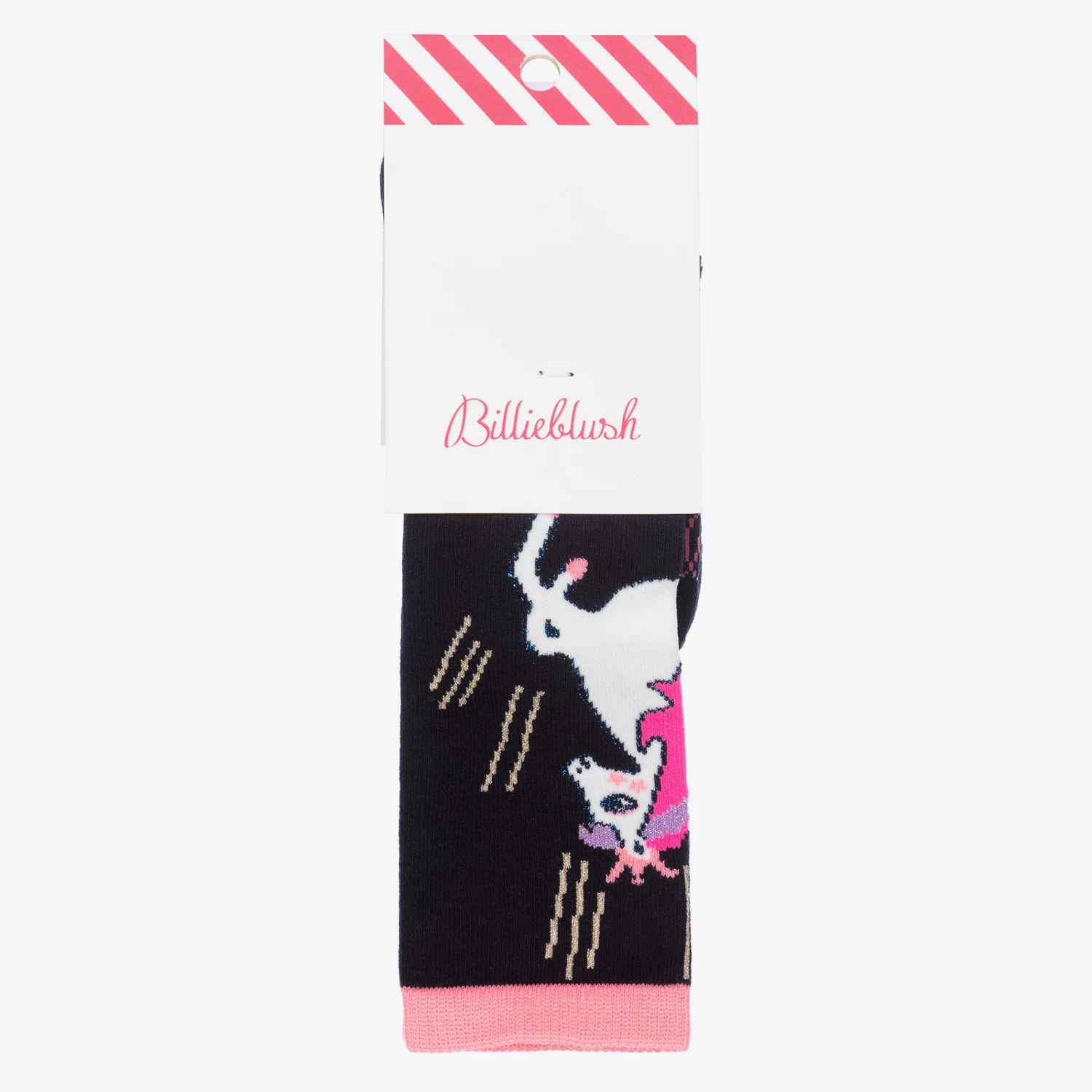 Billieblush Girls Navy Blue Unicorn Socks 4 Billieblush Girls Navy Blue Unicorn Socks - Image 2