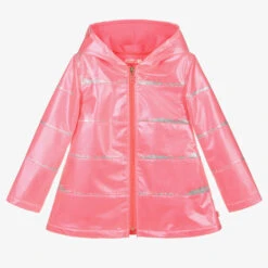 Billieblush Girls Neon Pink Raincoat