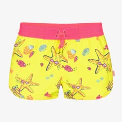 Billieblush Girls Neon Yellow Swim Shorts