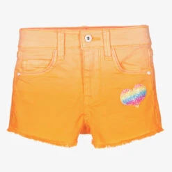 Billieblush Girls Orange Ombré Shorts