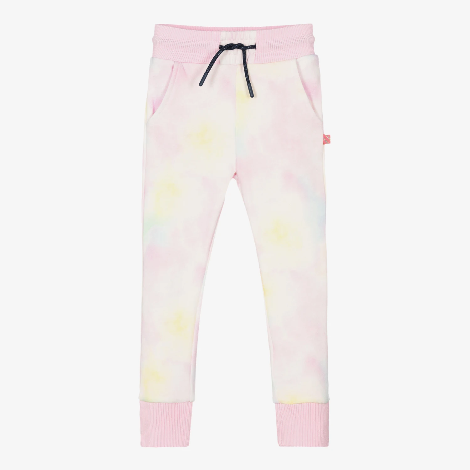 Billieblush Girls Pastel Pink Cotton Joggers 3 Billieblush Girls Pastel Pink Cotton Joggers
