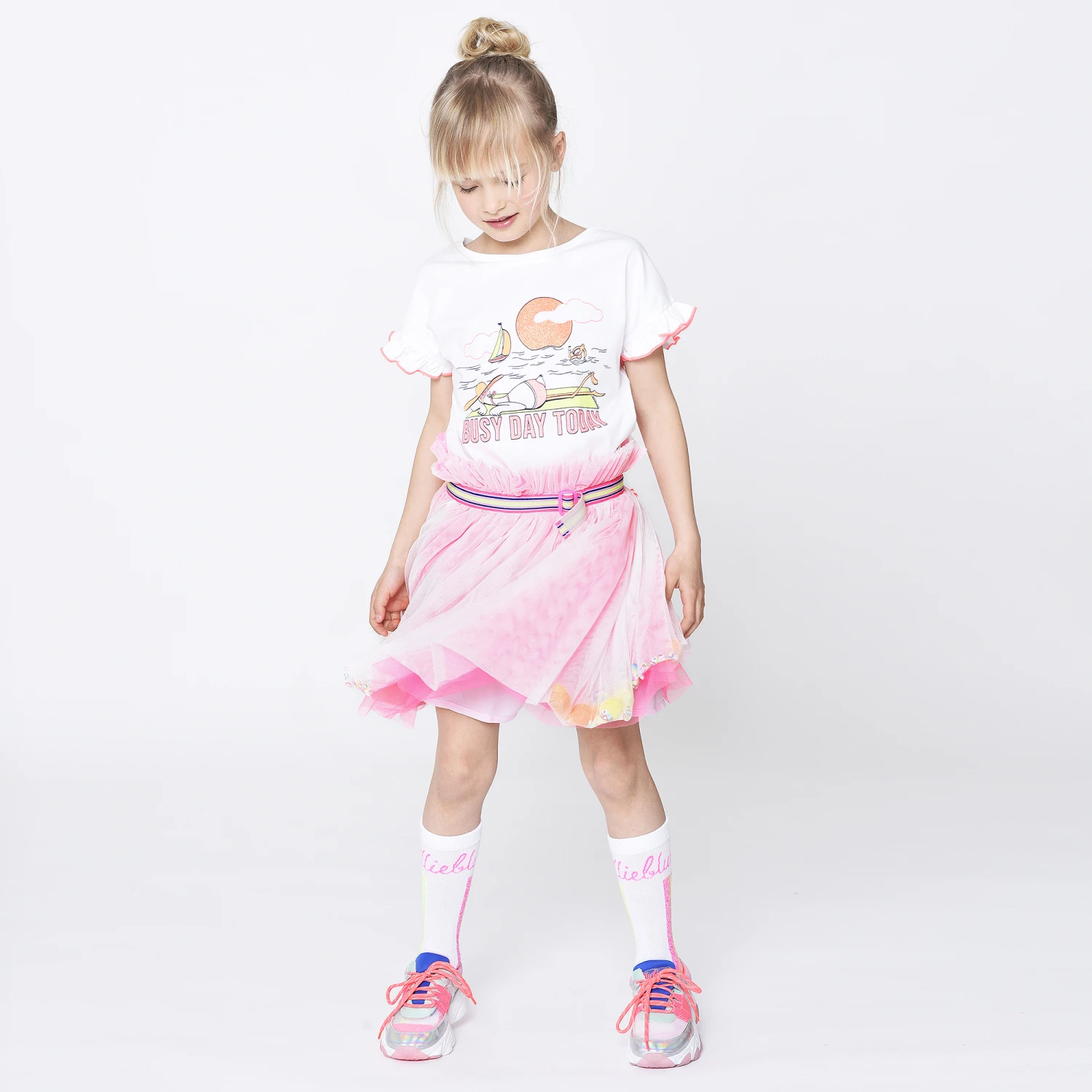 Billieblush Girls Pink Candy Tutu Skirt 4 Billieblush Girls Pink Candy Tutu Skirt - Image 2