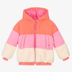 Billieblush Girls Pink Colourblock Jacket