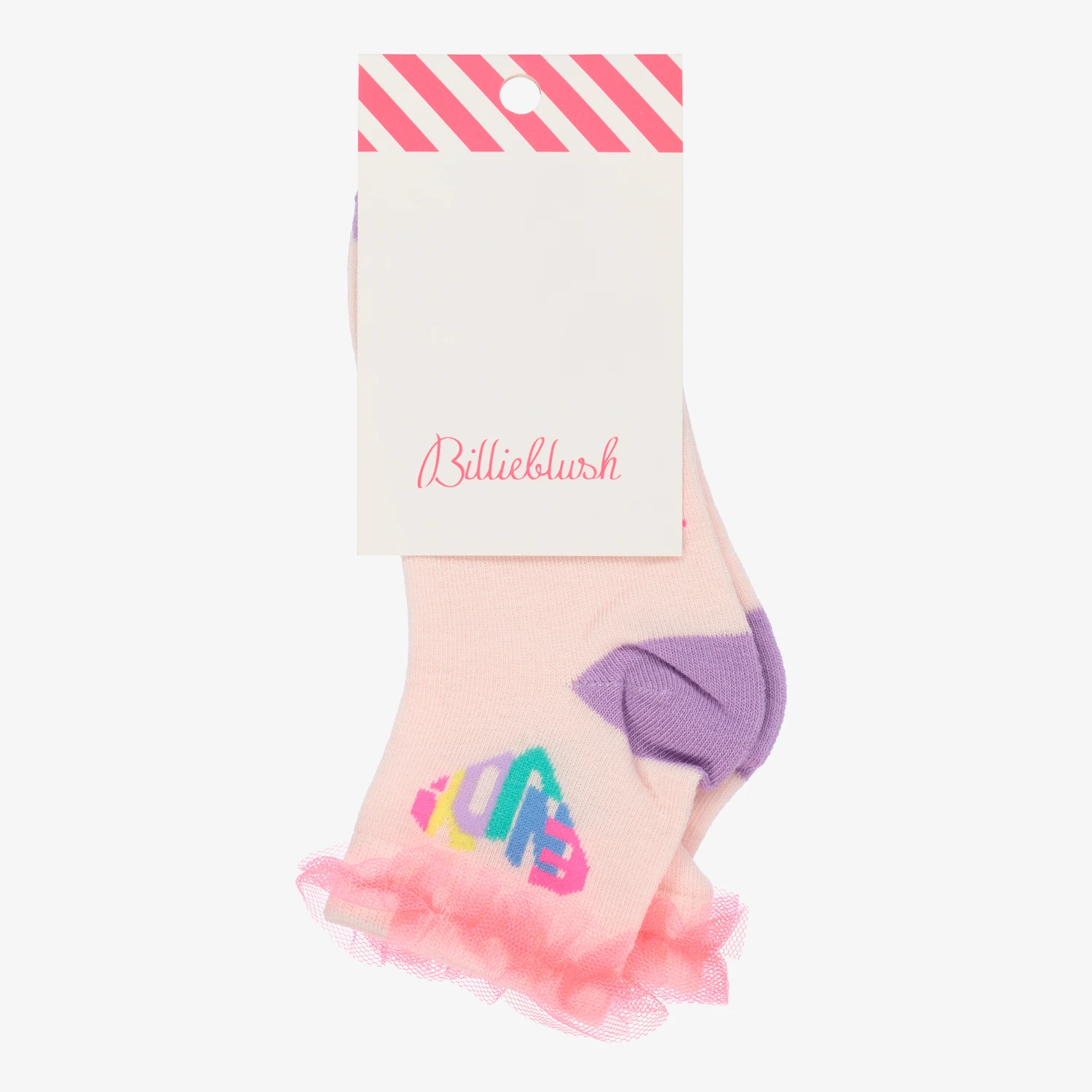 Billieblush Girls Pink Cotton Ankle Socks 4 Billieblush Girls Pink Cotton Ankle Socks - Image 2