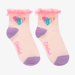 Billieblush Girls Pink Cotton Ankle Socks