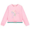 Billieblush Girls Pink Dolphin Sweatshirt