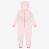 Billieblush Girls Pink Faux Fur Onesie