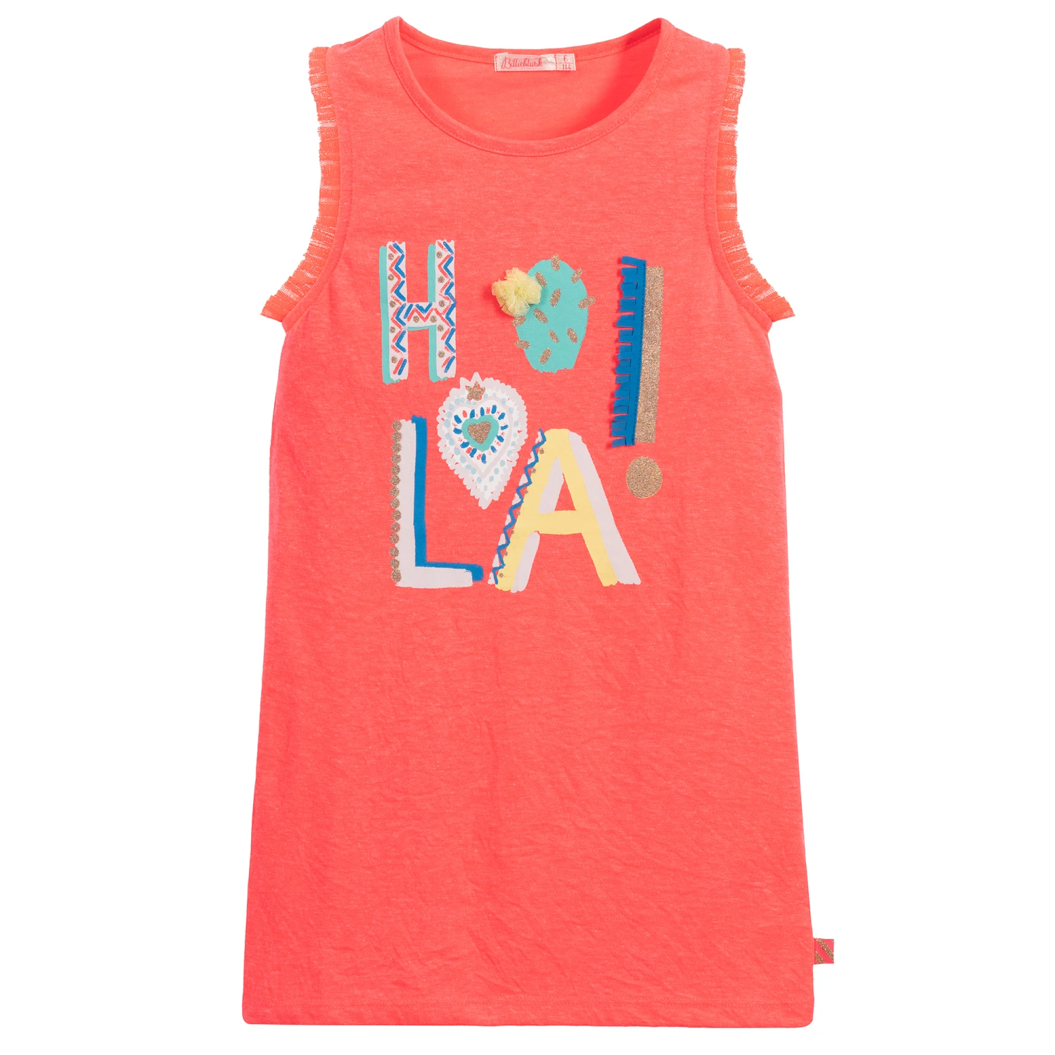 Billieblush Girls Pink Jersey Dress 3 Billieblush Girls Pink Jersey Dress