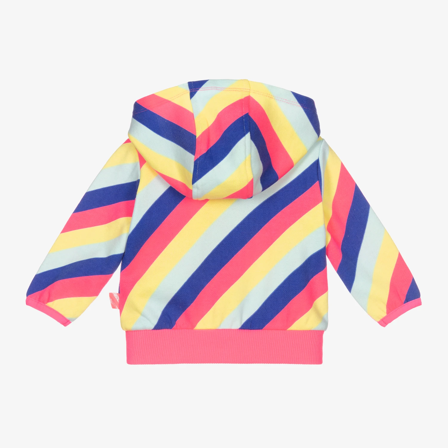 Billieblush Girls Pink Rainbow Zip-Up Top 4 Billieblush Girls Pink Rainbow Zip-Up Top - Image 2