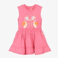 Billieblush Girls Pink Seahorse Dress