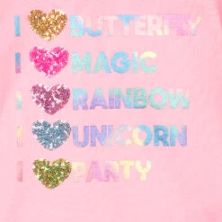 Billieblush Girls Pink Sequin Slogan T-Shirt -Billieblush billieblush girls pink sequin slogan t shirt 502523 3502dc98bde989f8e0dcbe2d37ab68e67dd318fd