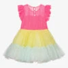 Billieblush Girls Rainbow Tulle Dress