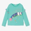 Billieblush Girls Sea Green Cotton Top