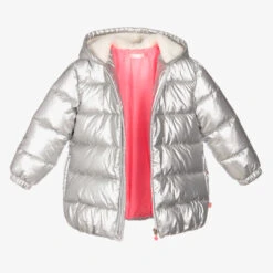 Billieblush Girls Silver Puffer Coat -Billieblush billieblush girls silver puffer coat 468433 6722565e4f810117e94c223f1eb6056958ccb997
