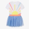 Billieblush Girls White & Blue Sunshine Tulle Dress -Billieblush billieblush girls white blue sunshine tulle dress 502557 5aa9f72f52cf8be571e2092be1f9f32c6052e9f8