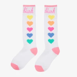 Billieblush Girls White & Colourful Hearts Socks -Billieblush billieblush girls white colourful hearts socks 502549 3cb37c464d902fcc704f6e24421063843a04af5a