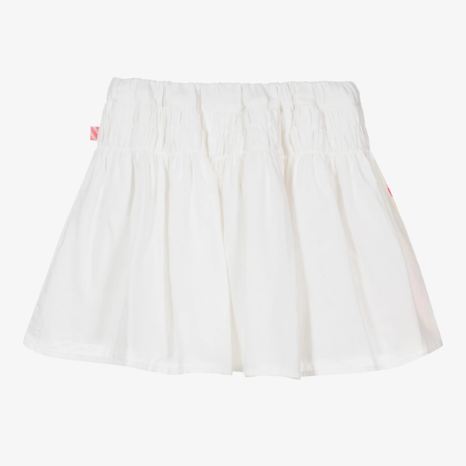 Billieblush Girls White Cotton Butterfly Skirt 4 Billieblush Girls White Cotton Butterfly Skirt - Image 2