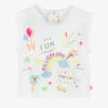 Billieblush Girls White Cotton Sleeveless T-Shirt