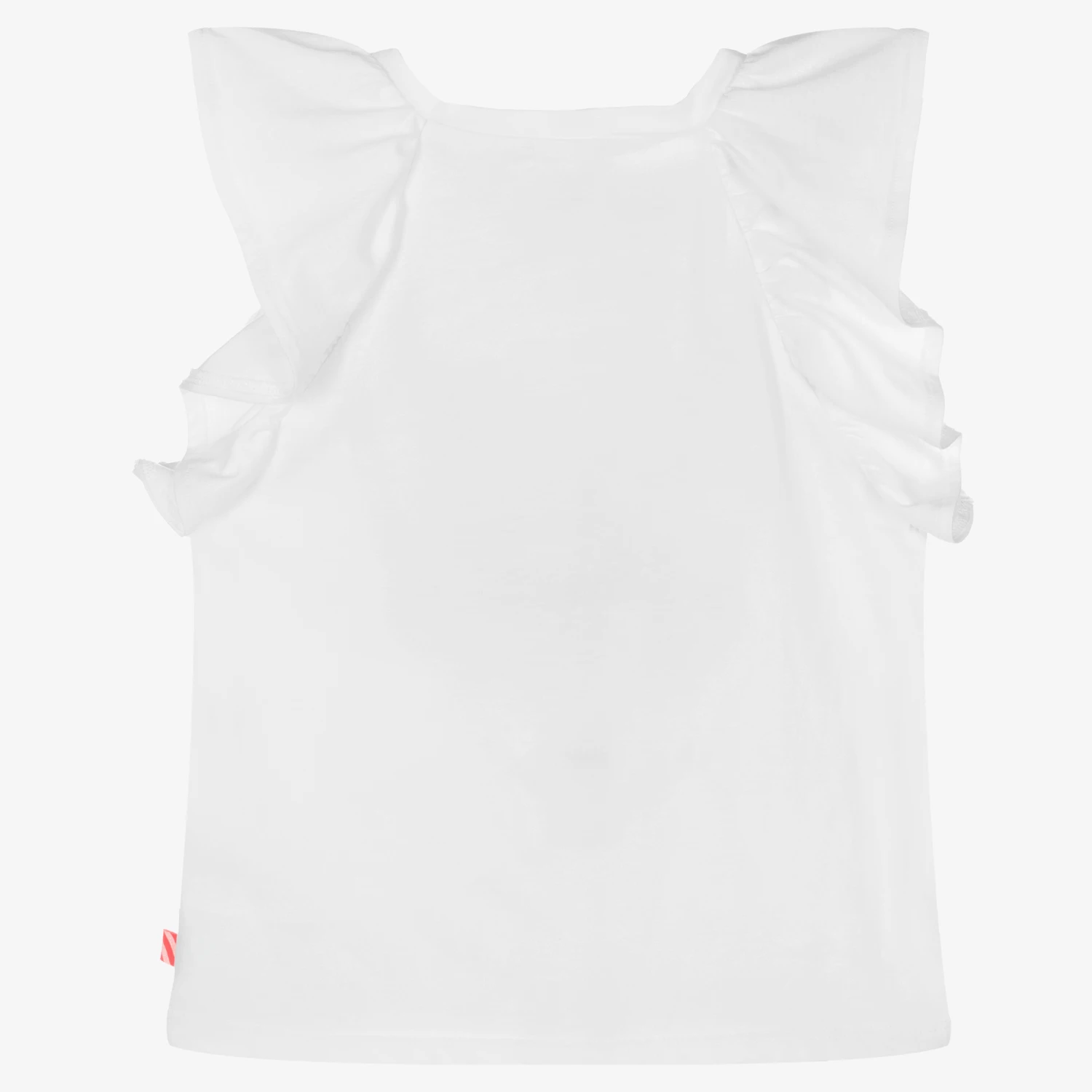 Billieblush Girls White Cotton Unicorn Dream T-Shirt 4 Billieblush Girls White Cotton Unicorn Dream T-Shirt - Image 2