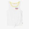 Billieblush Girls White Cotton Vest Top