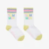 Billieblush Girls White & Gold Trim Summer Socks -Billieblush billieblush girls white gold trim summer socks 502555 1235ce195800c3b11e903498ebc216b4c4c414b2