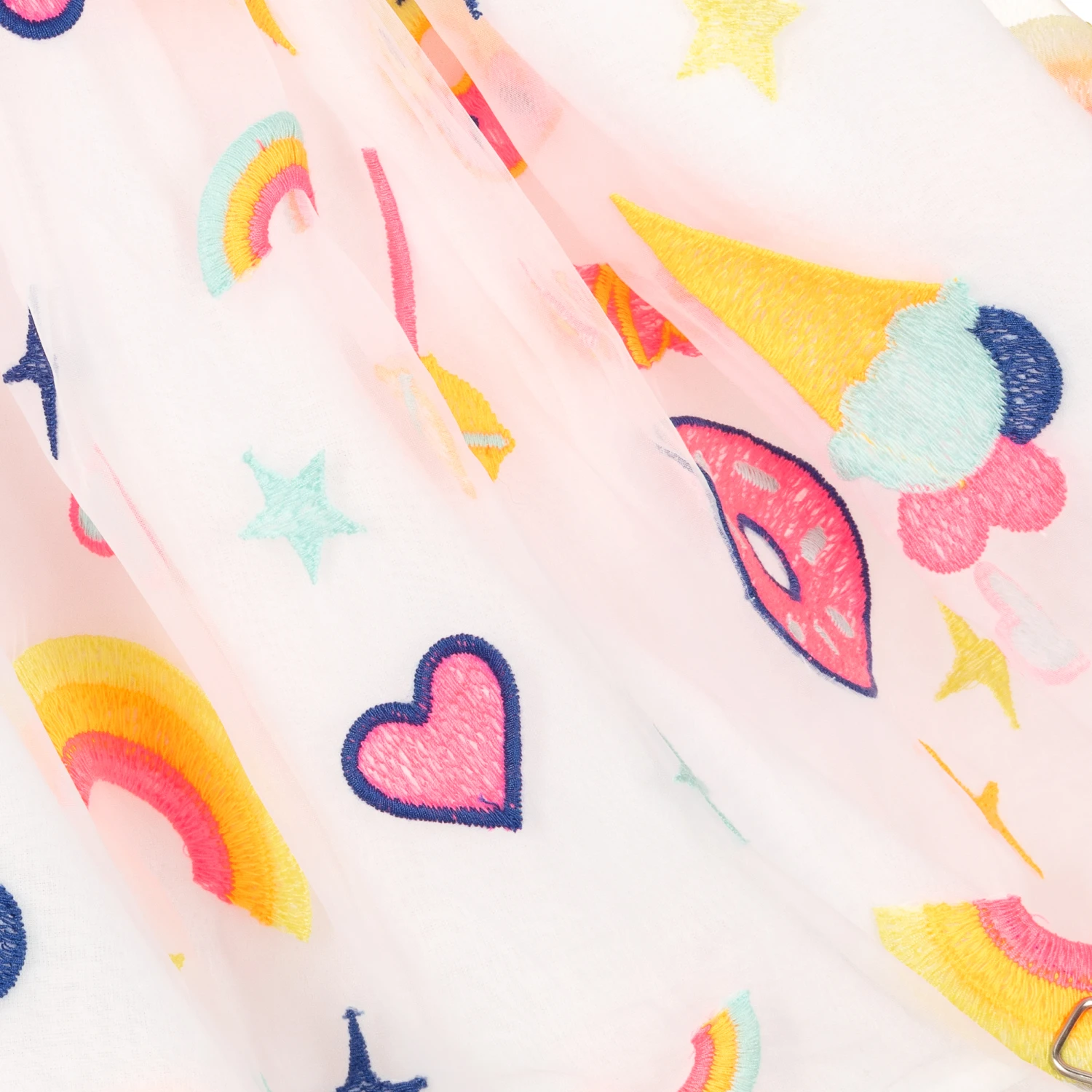 Billieblush Girls White Organza Skirt 6 Billieblush Girls White Organza Skirt - Image 4